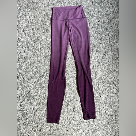 Lululemon Align pant 28” Spray Ombre Multi Purple, leggings, nulu, size 8 - Picture 4 of 4